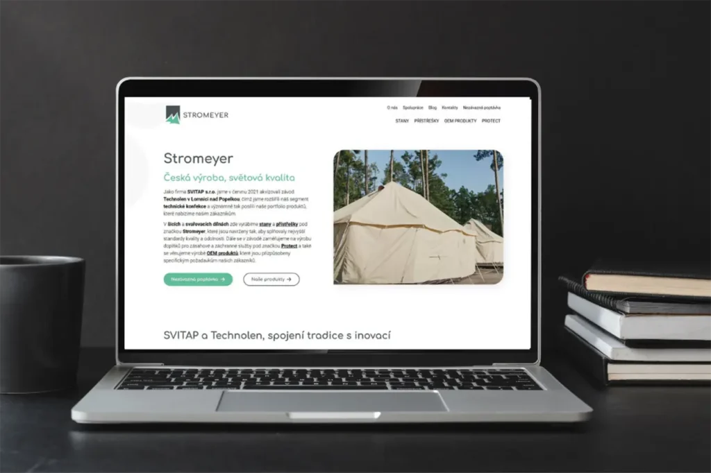 Stromeyer nový web ilustrativní obrýzek (mockup)